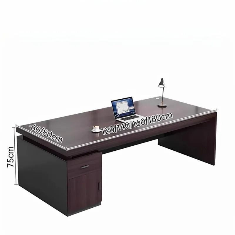 Cabinet Aesthetic Modern Desk Black Unique Gaming Computer Office Desk Design Writing Biurka Komputerowe Home Accessories