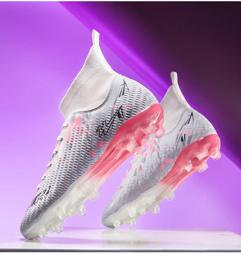 FG Studs Double Star Soccer Cleats with Anti Slip Grip for Superior Traction and Stability on Field