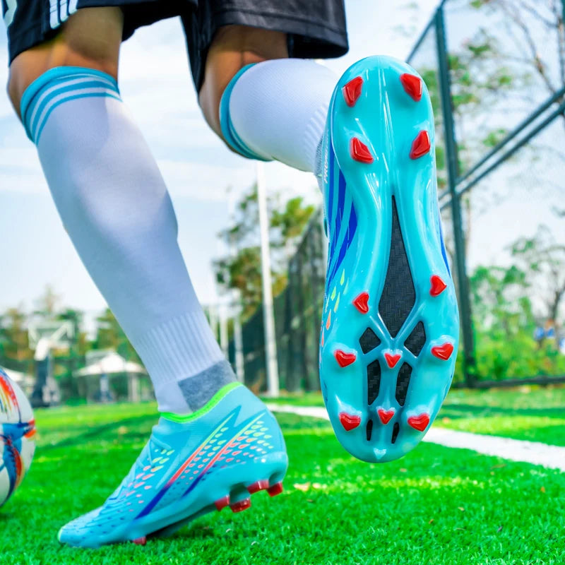 Soccer Shoes Men's Women TF/FG Football Boots Non-Slip Cleats Traning Grass Sneakers Teenagers Outdoor Breathable Sport Footwear