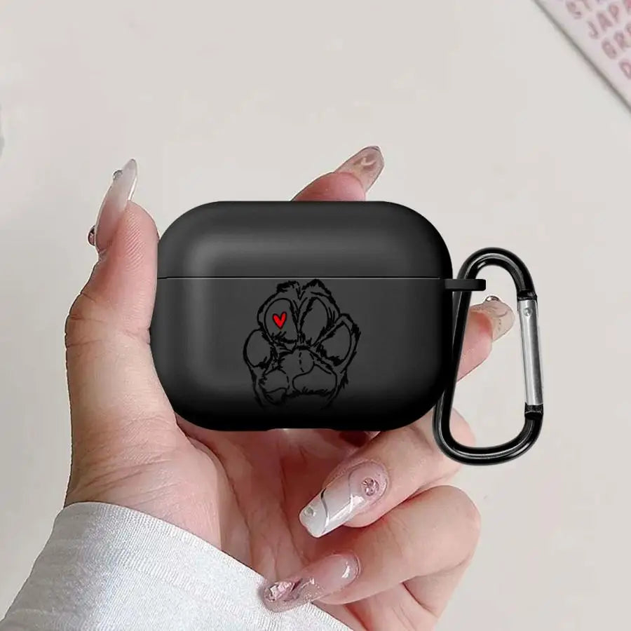 Earphone Cases Cover Case For Airpods 1 Pro3 Pro 2 3 Pro2 4 Pet Heart Paws