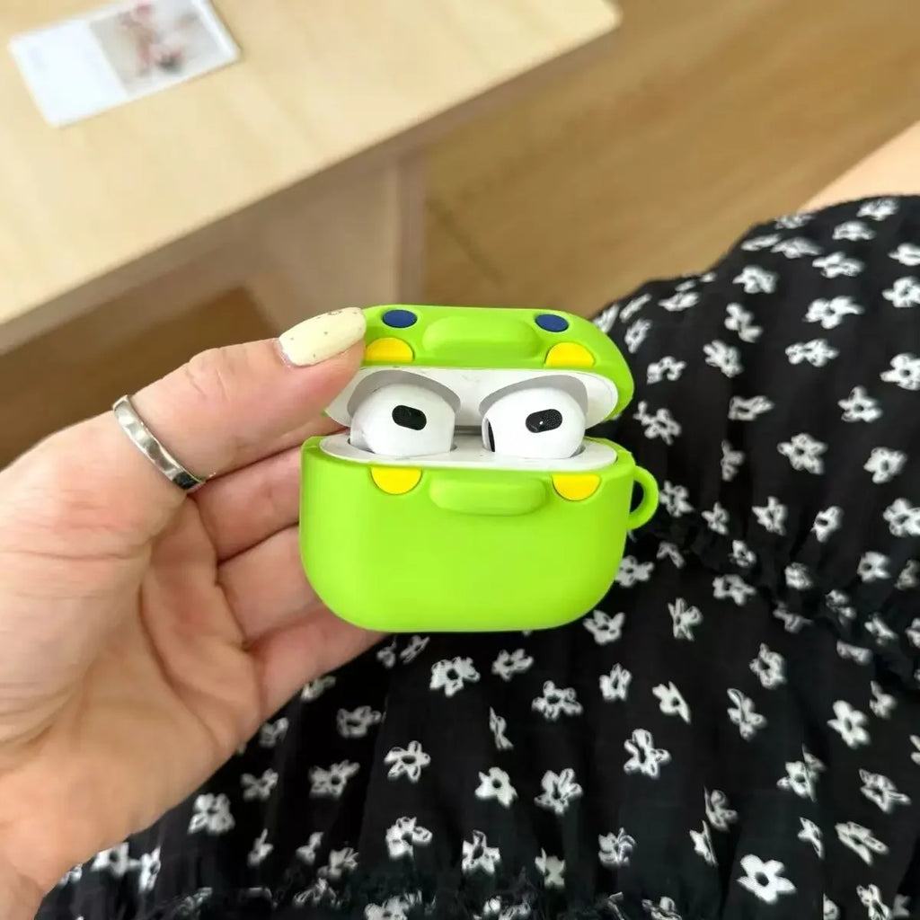 3D Cute Funny Tamagotchi Big Mouth Earphone Accessories Case Protective Sleeve Cover Suitable For Airpods1/2/3/4/Pro/Pro2/Pro3