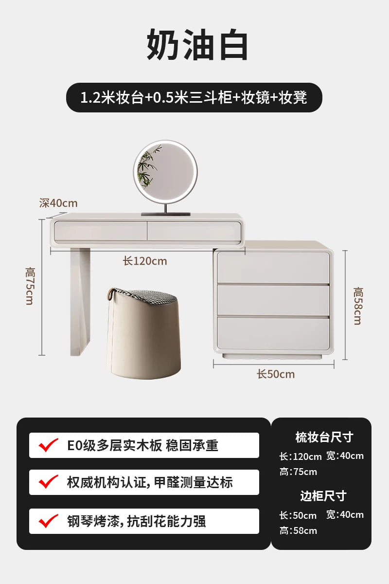Modern Vanity Table Decoration BedroomLuxury Vanity Table Dresser Drawer Coiffeuse De Chambre Maquillage Bedroom Furniture