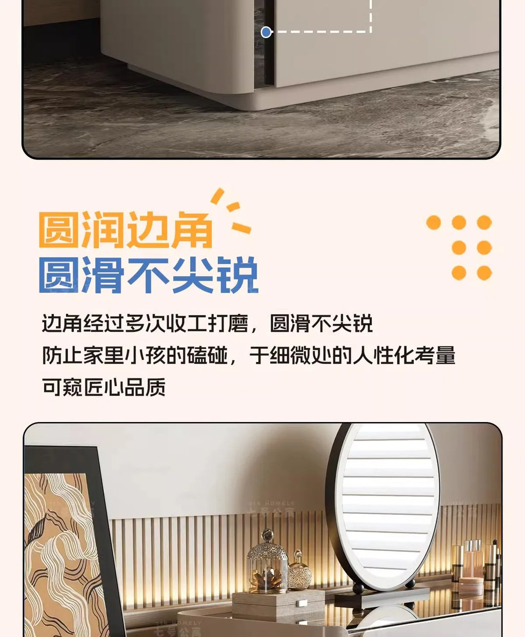 Dressing Table Chest of Drawers for Bedroom Sets Modern Vanity with Mirror Jewelry Cabinet Stool Makeup Console Chests Vanity