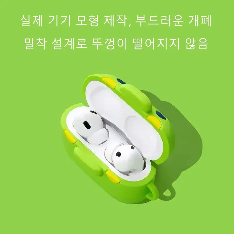 3D Cute Funny Tamagotchi Big Mouth Earphone Accessories Case Protective Sleeve Cover Suitable For Airpods1/2/3/4/Pro/Pro2/Pro3