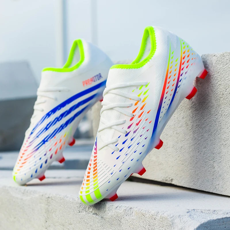 Soccer Shoes Men's Women TF/FG Football Boots Non-Slip Cleats Traning Grass Sneakers Teenagers Outdoor Breathable Sport Footwear