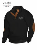 Henry hoodie an Italian Milan pattern is a warm soft and skin-friendly men's autumn and winter pullover