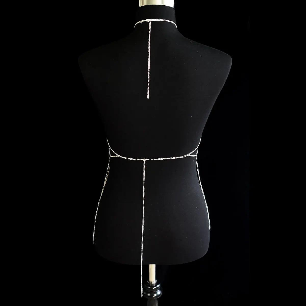 Fashion A Long, Fringed Dress Sexy Women's Body Jewelry Party Street Photo Punk Bras Dress Accessories Festival Birthday Gift