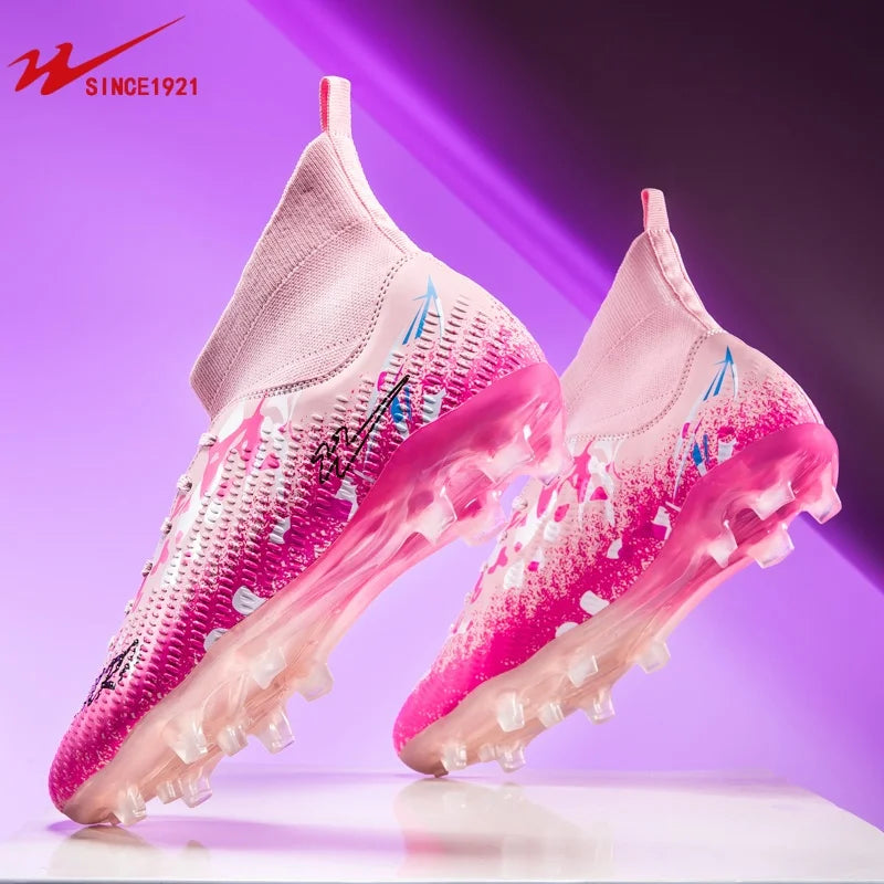 FG Studs Double Star Soccer Cleats with Anti Slip Grip for Superior Traction and Stability on Field