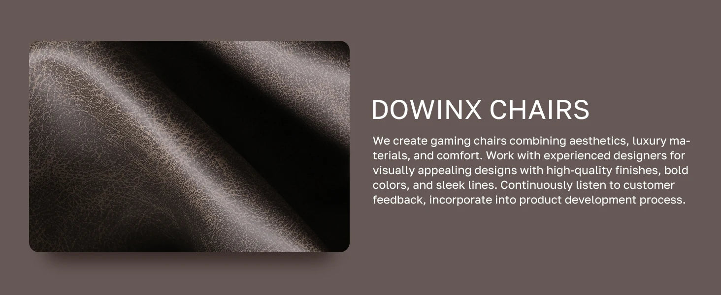 Dowinx Gaming Chair Breathable PU Leather Gamer Chair with Pocket Spring Cushion, Ergonomic Computer Chair with Lumbar Support