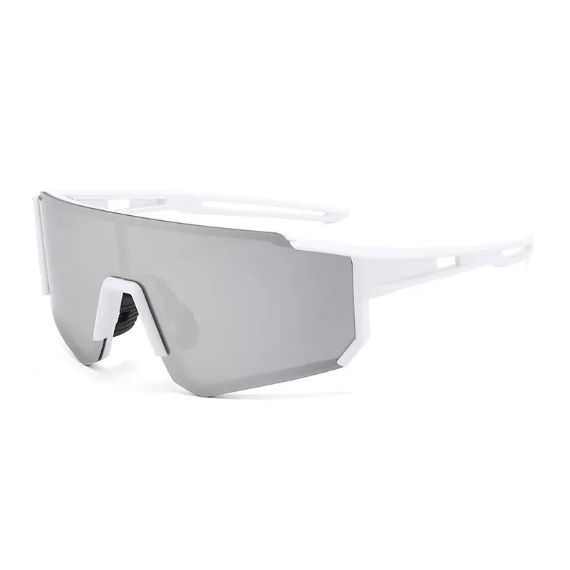 New large-frame sunglasses for men and women, ideal for outdoor sports, cycling, mountaineering, and wind/sand protection.