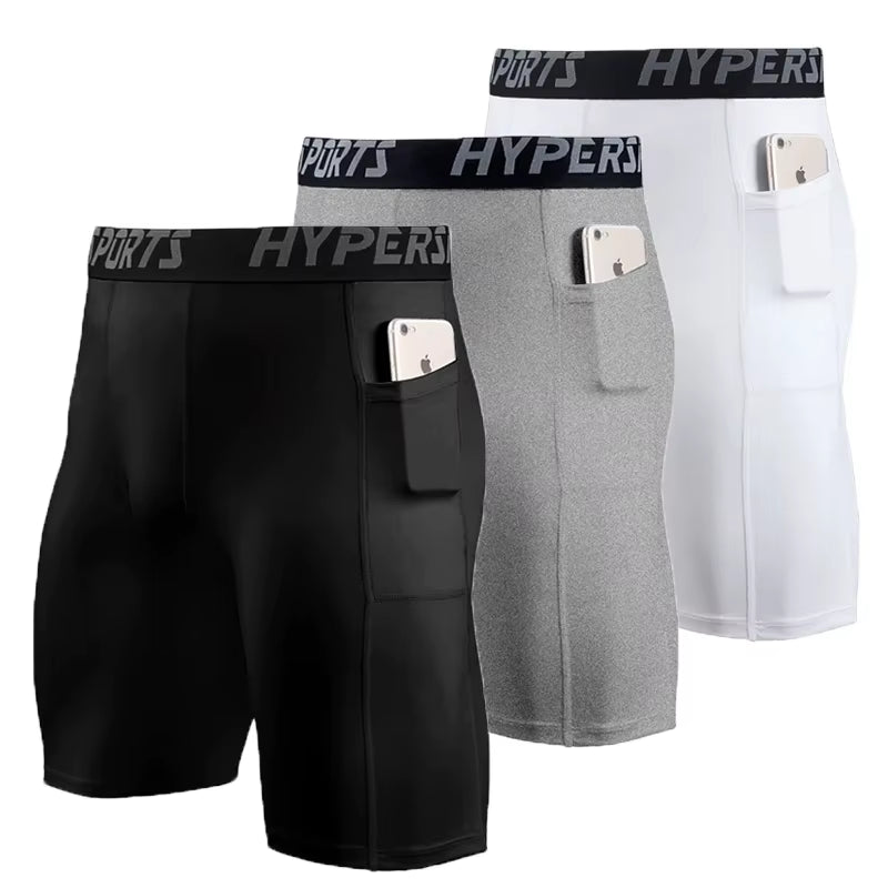 2025 Compression Shorts Men Summer Sportswear Training Tights Gym Fitness Leggings Short Pants Sport Bottoms Running Shorts Men