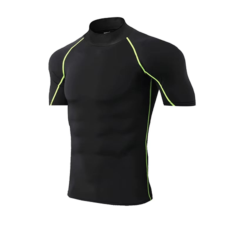 Compression T-Shirt Men Bodybuilding Sportswear Short Sleeve Quick Dry Workout Shirts Sport Tops Tee Gym Running T-Shirt Men