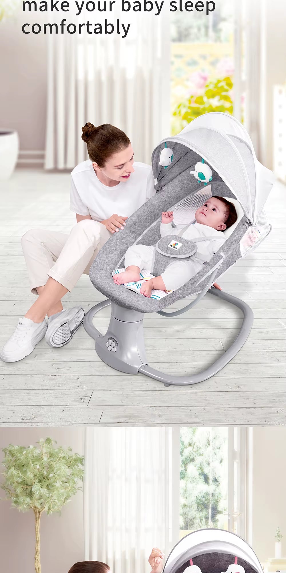 Baby Bed Baby Cradles Infant Crib Baby Seats Baby Swing Electric Baby Bed Baby Accessories Baby Swing Electric Electric Baby Rocking Chair Moises for Babies Cribs Baby Swing Electric Portable Crib Multifunctional Baby Crib