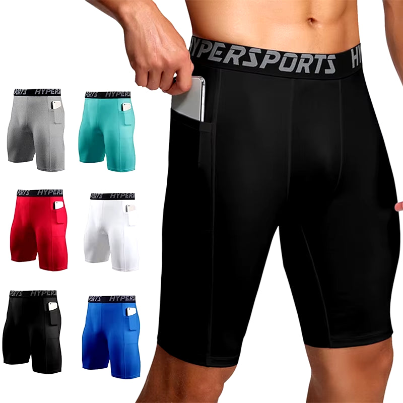 2025 Compression Shorts Men Summer Sportswear Training Tights Gym Fitness Leggings Short Pants Sport Bottoms Running Shorts Men