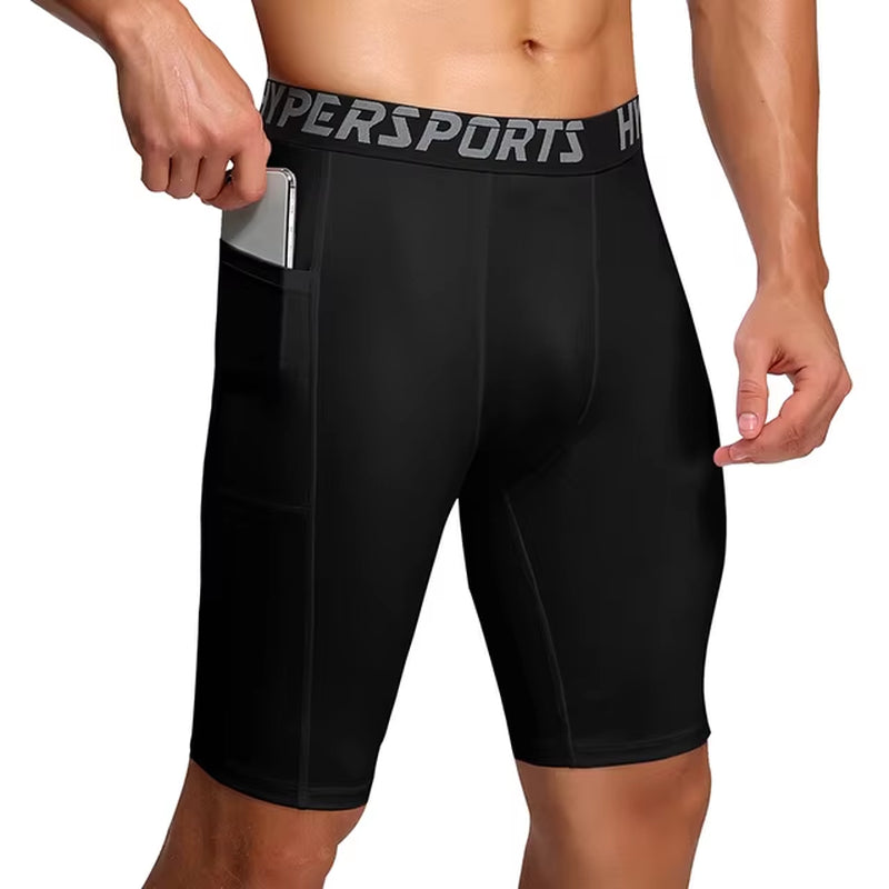 2025 Compression Shorts Men Summer Sportswear Training Tights Gym Fitness Leggings Short Pants Sport Bottoms Running Shorts Men