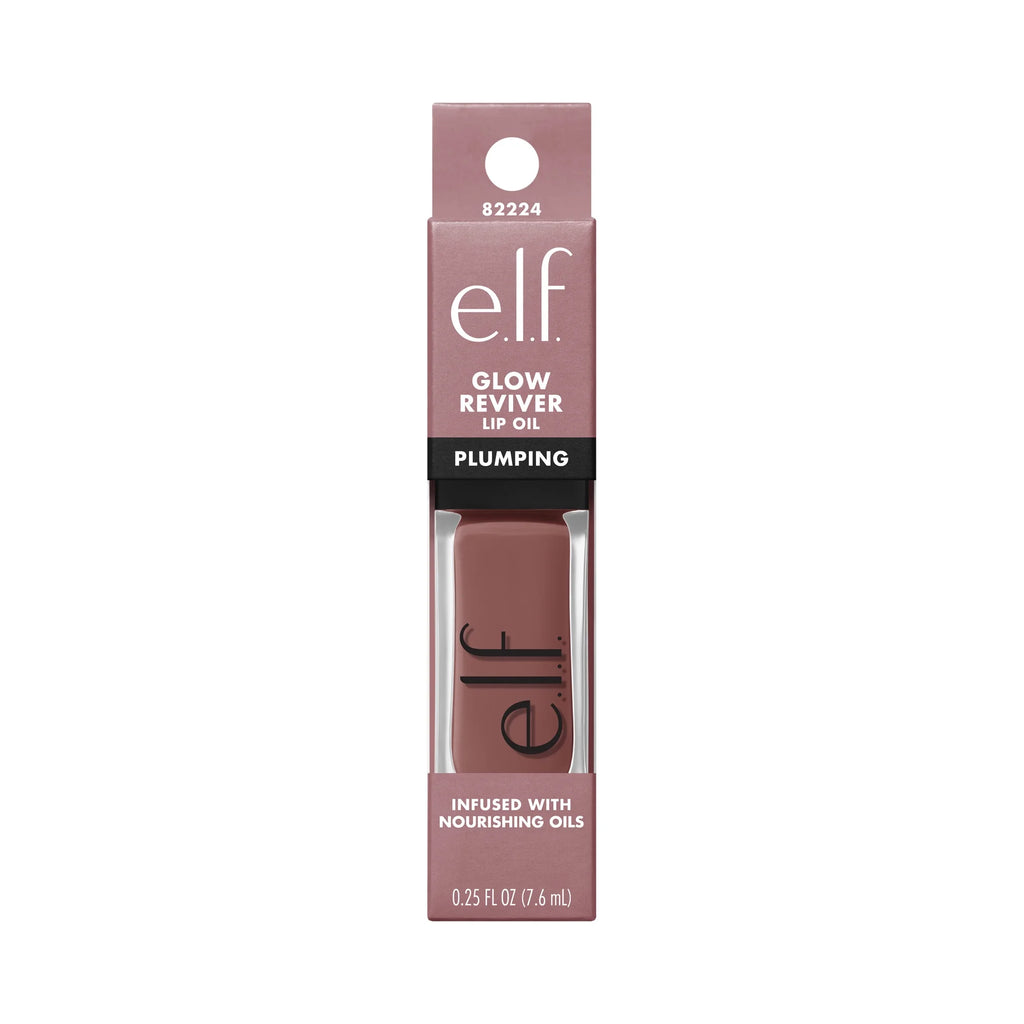 E.L.F. Glow Reviver Lip Plumping Oil Major Mauve, 0.25 Fl Oz