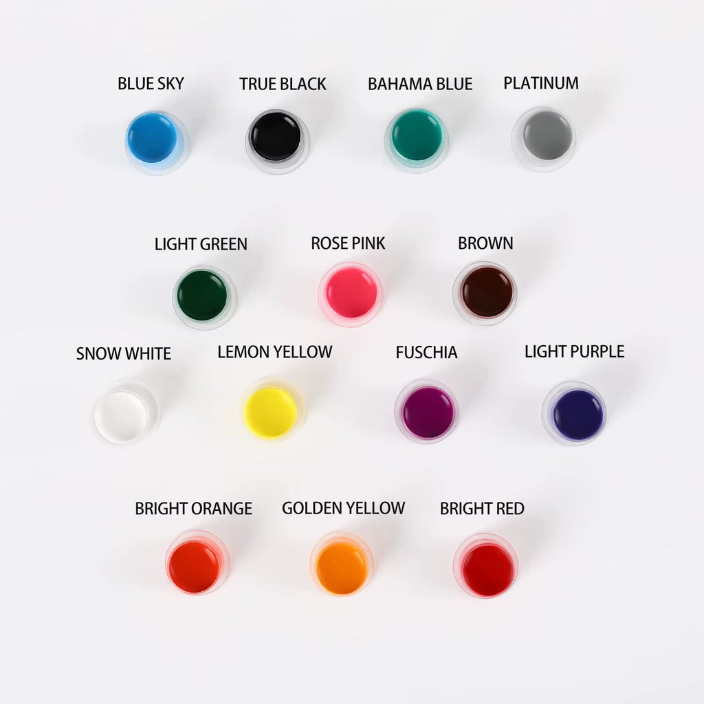 14-Color Tattoo Ink Set, Tattoo Pigment Set, Tattoo Supplies Professional Supply for Body Art Long Lastingts