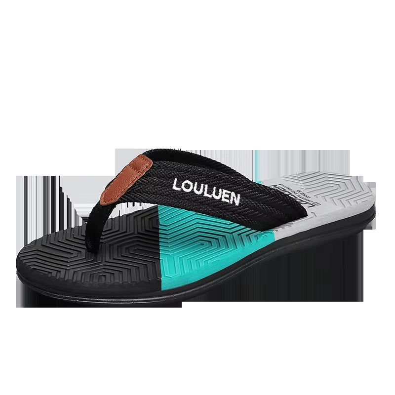 Fashion Men Light Flip Flops Slides Summer Anti-Skid Man Slippers Outdoor Beach Male Sandals Household Slides for Men