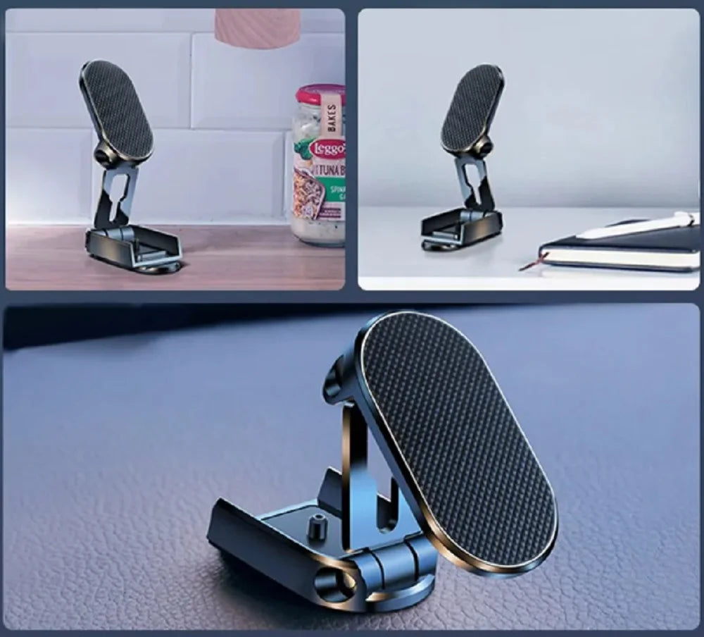 360 Magnetic Car One Touch Cell Phone Dash Mount Stand Phone Holder - Phone Holder for Car/Home/Office - Compatible Any Phones